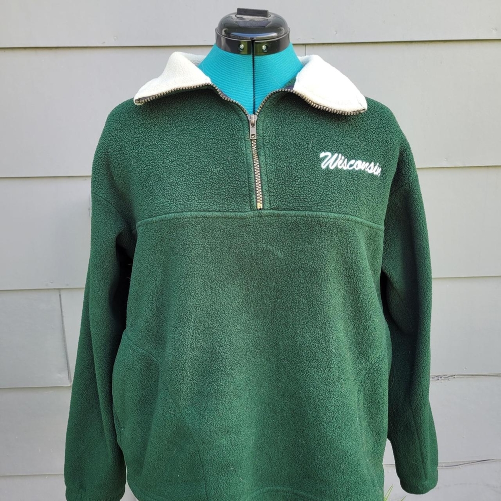 Wisconsin Green Fleece Men's Sweater